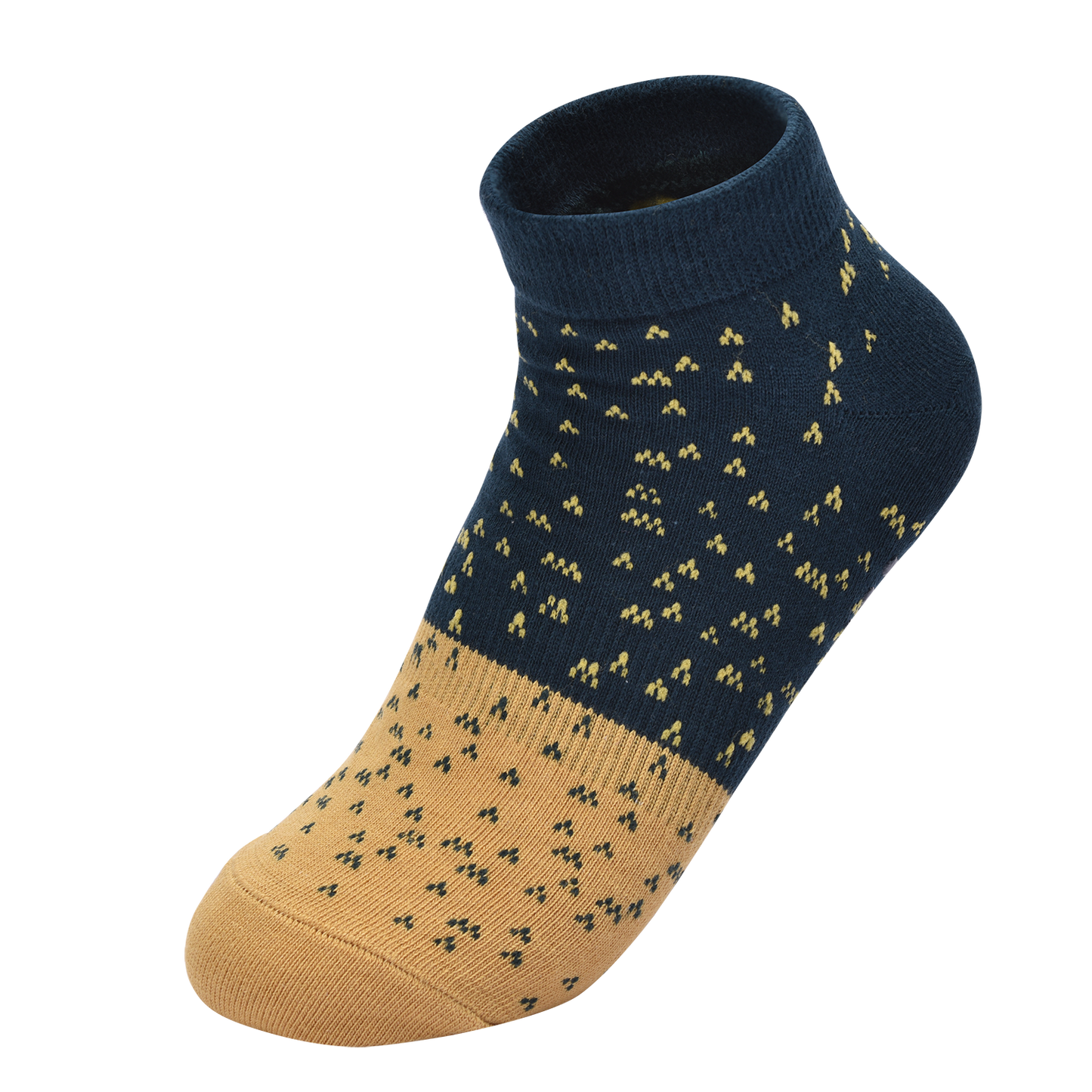 【Yoga Socks】N3绿黄-女士提花圆头瑜伽普拉提运动袜