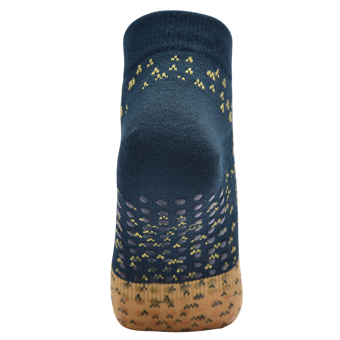 【Yoga Socks】N3绿黄-女士提花圆头瑜伽普拉提运动袜
