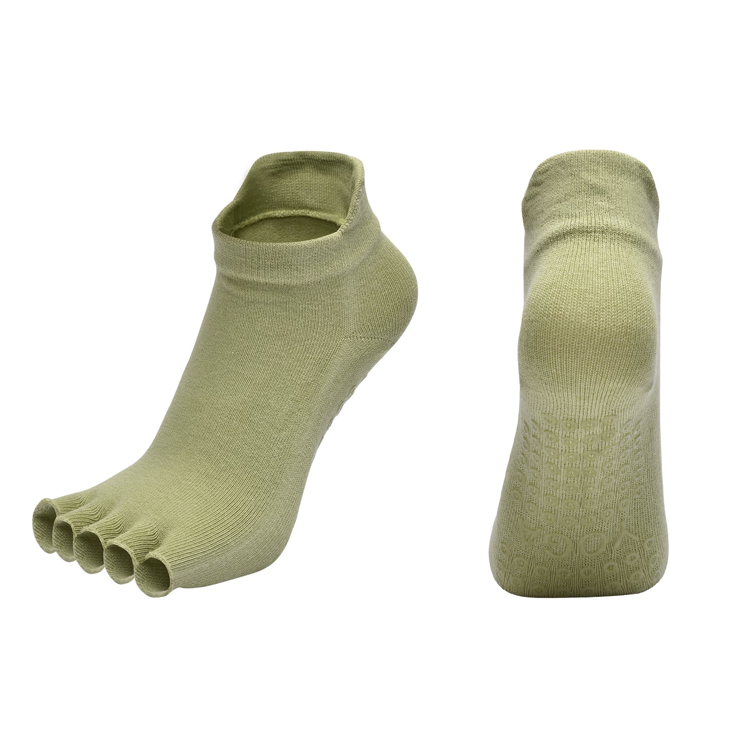 【Yoga Socks】U2绿色-女士半趾瑜伽普拉提运动袜
