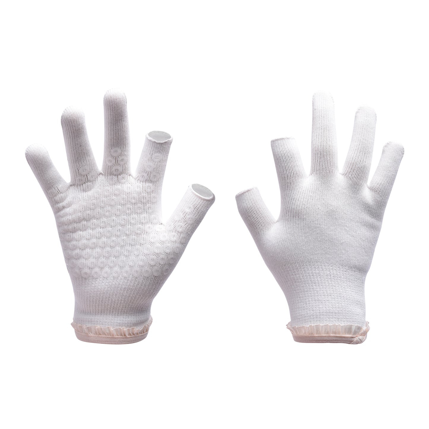 【Sport Gloves】C2白色-女士花边露二指健身运动手套
