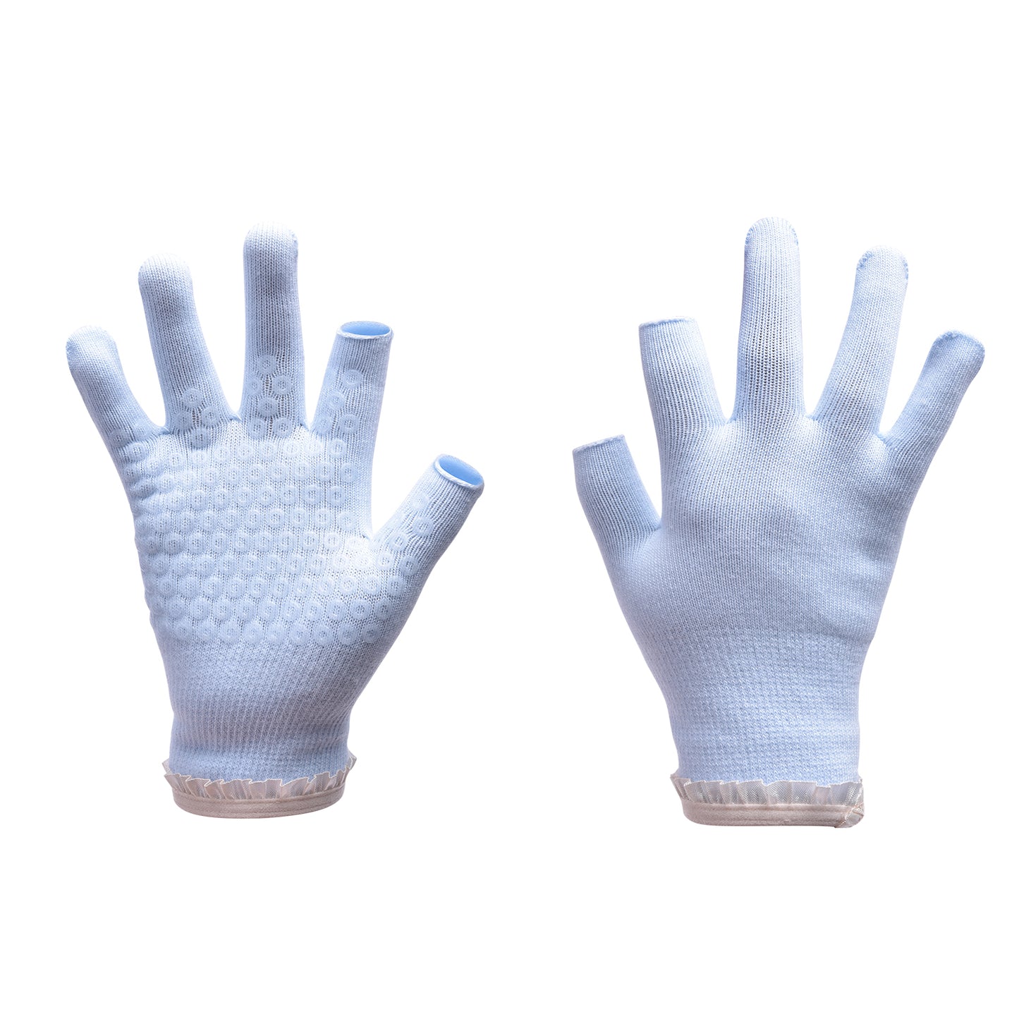 【Sport Gloves】C2浅蓝-女士花边露二指健身运动手套