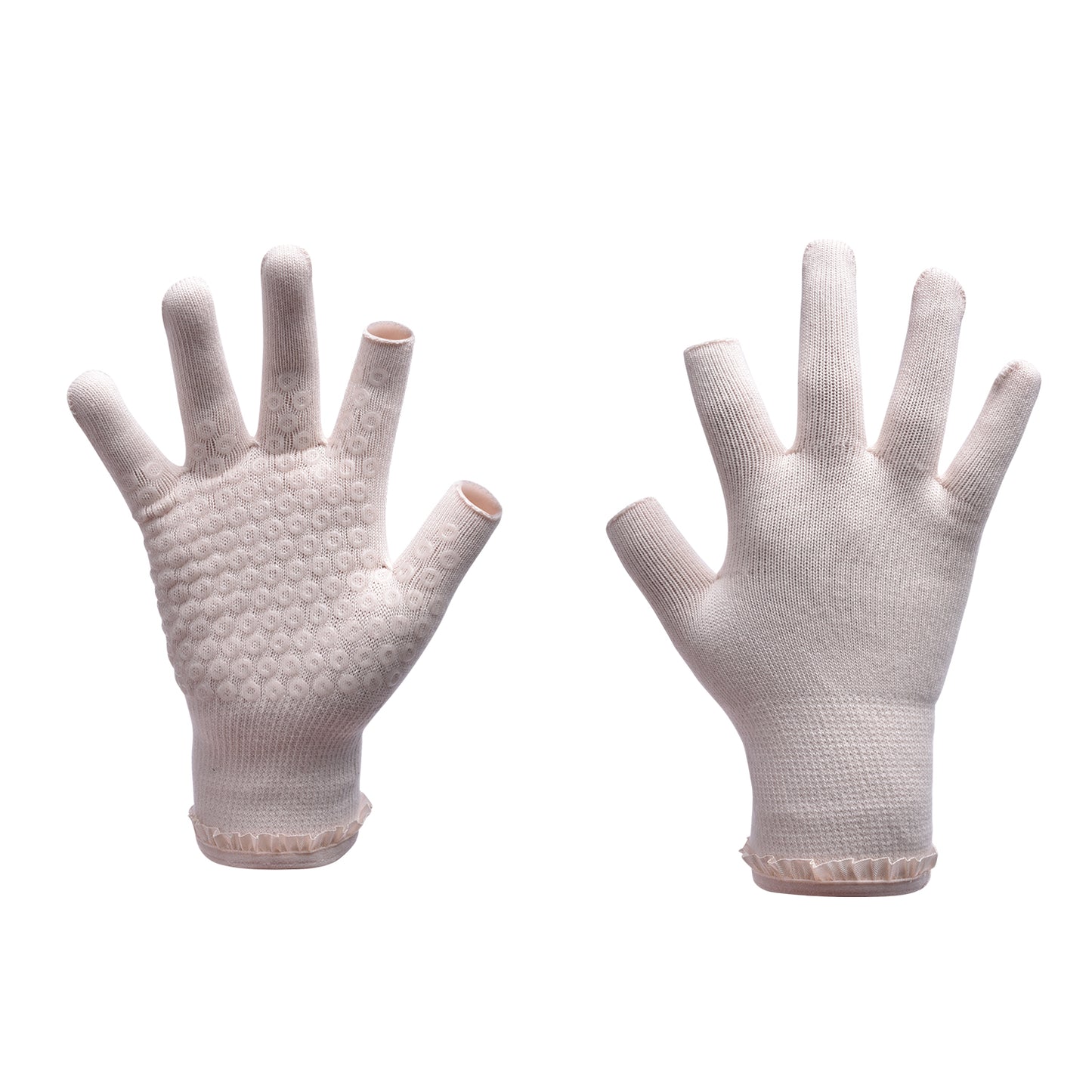 【Sport Gloves】C2米色-女士花边露二指健身运动手套