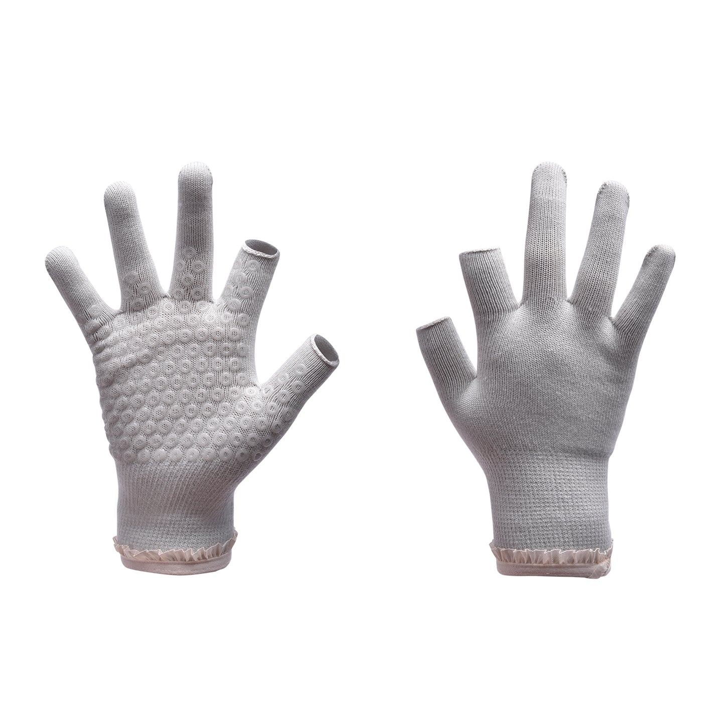 【Sport Gloves】C2浅灰-女士花边露二指健身运动手套