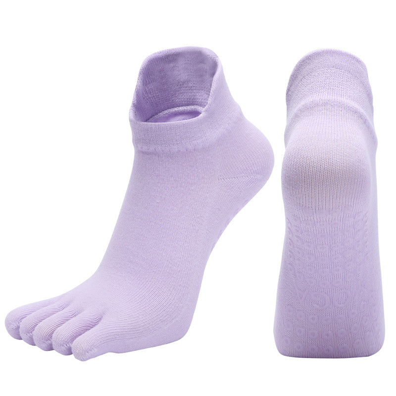 【Yoga Socks】G3浅紫-女士五指瑜伽普拉提运动袜