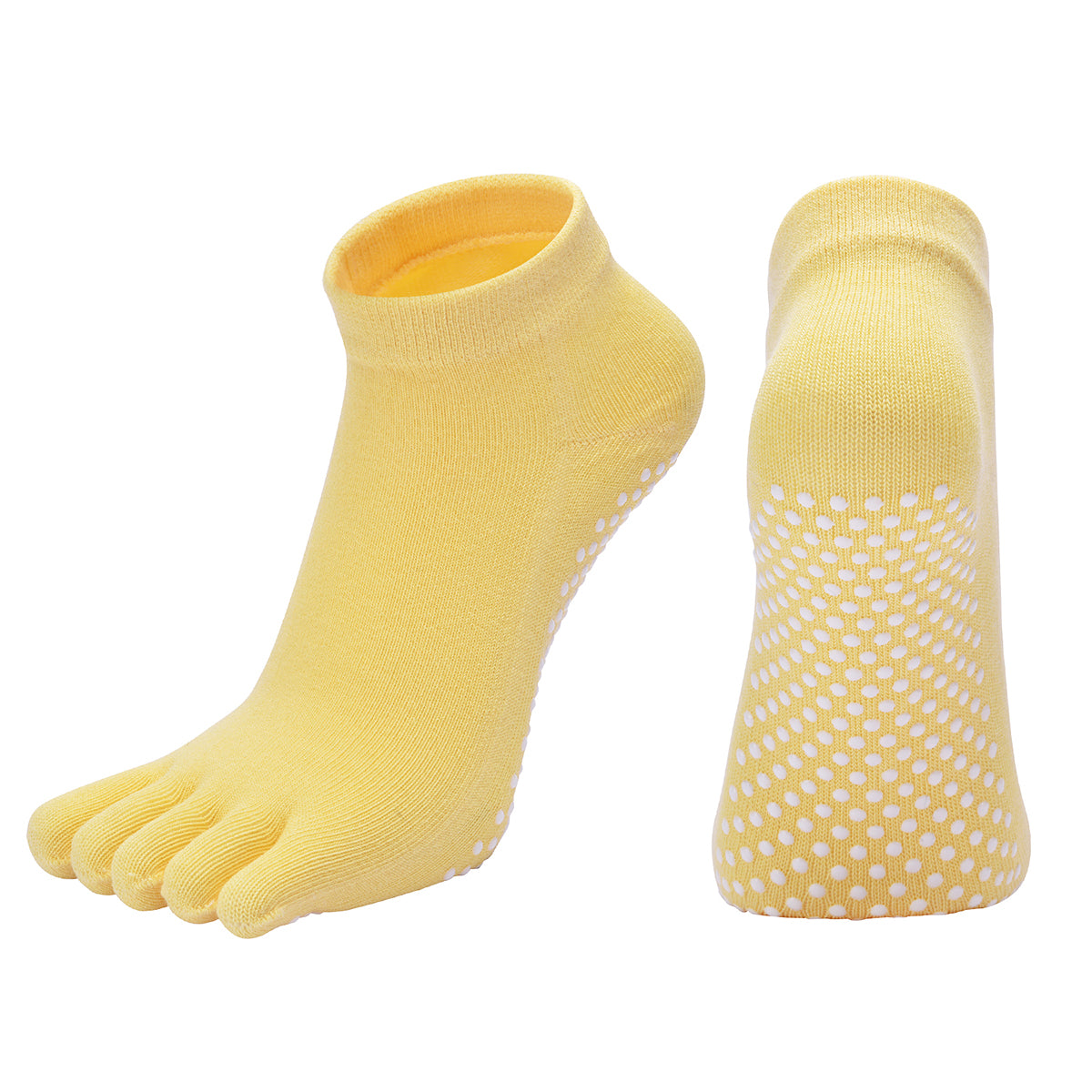 【Yoga Socks】G1黄色-女士五指瑜伽普拉提运动袜