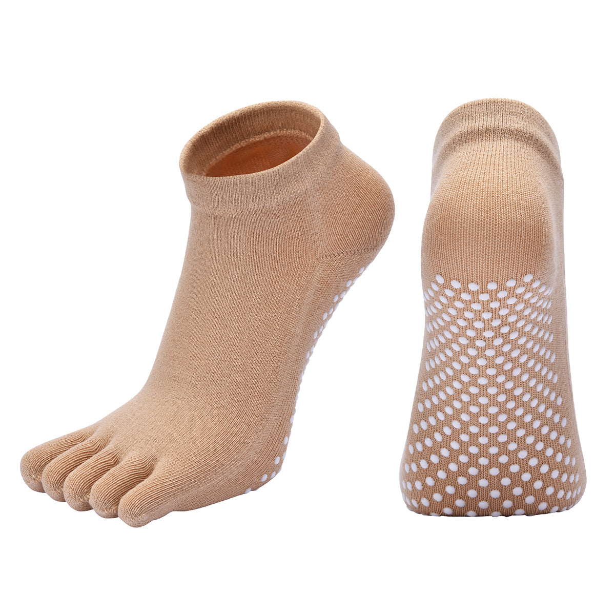 【Yoga Socks】G1米色-女士五指瑜伽普拉提运动袜