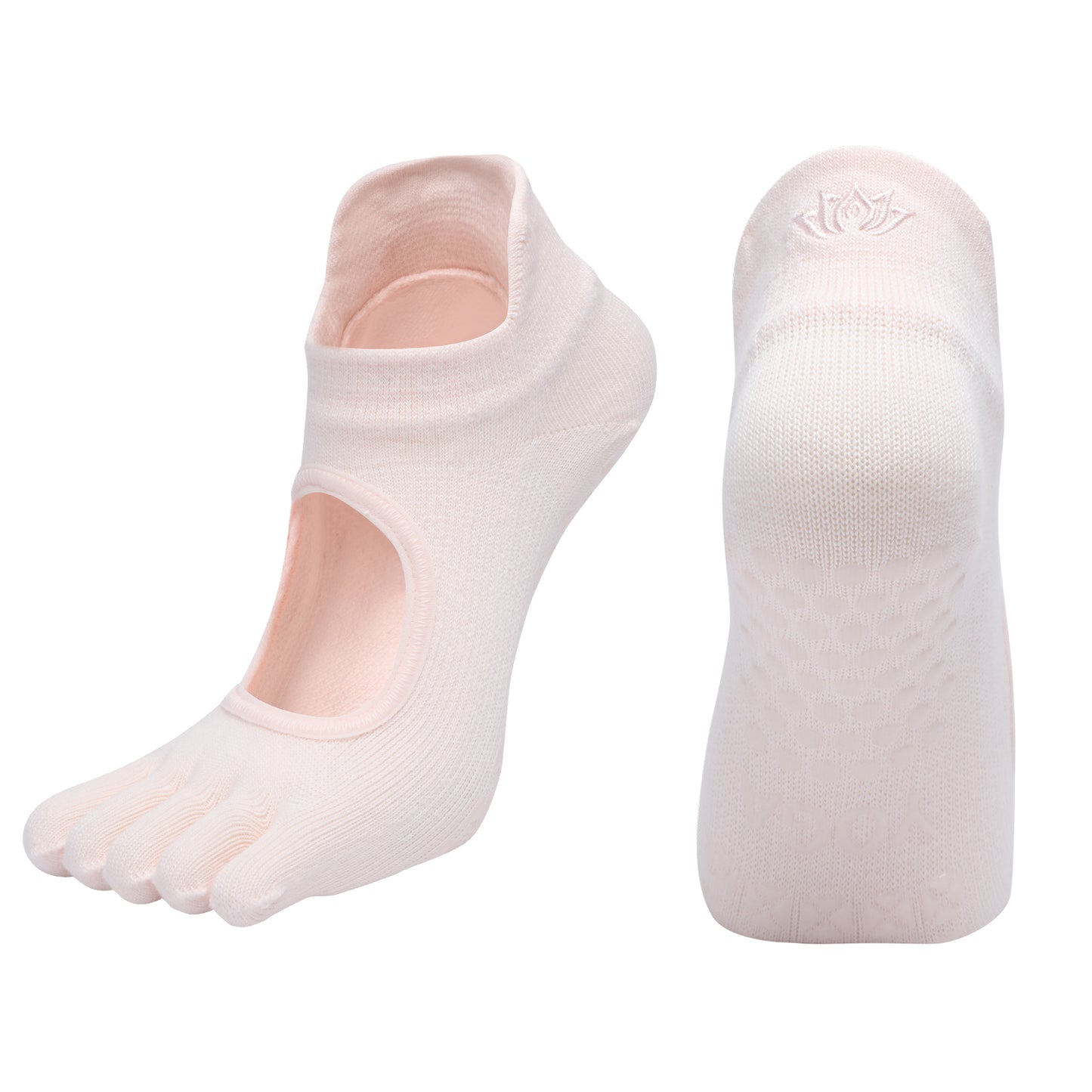 【Yoga Socks】V1浅粉-女士五指瑜伽普拉提运动袜