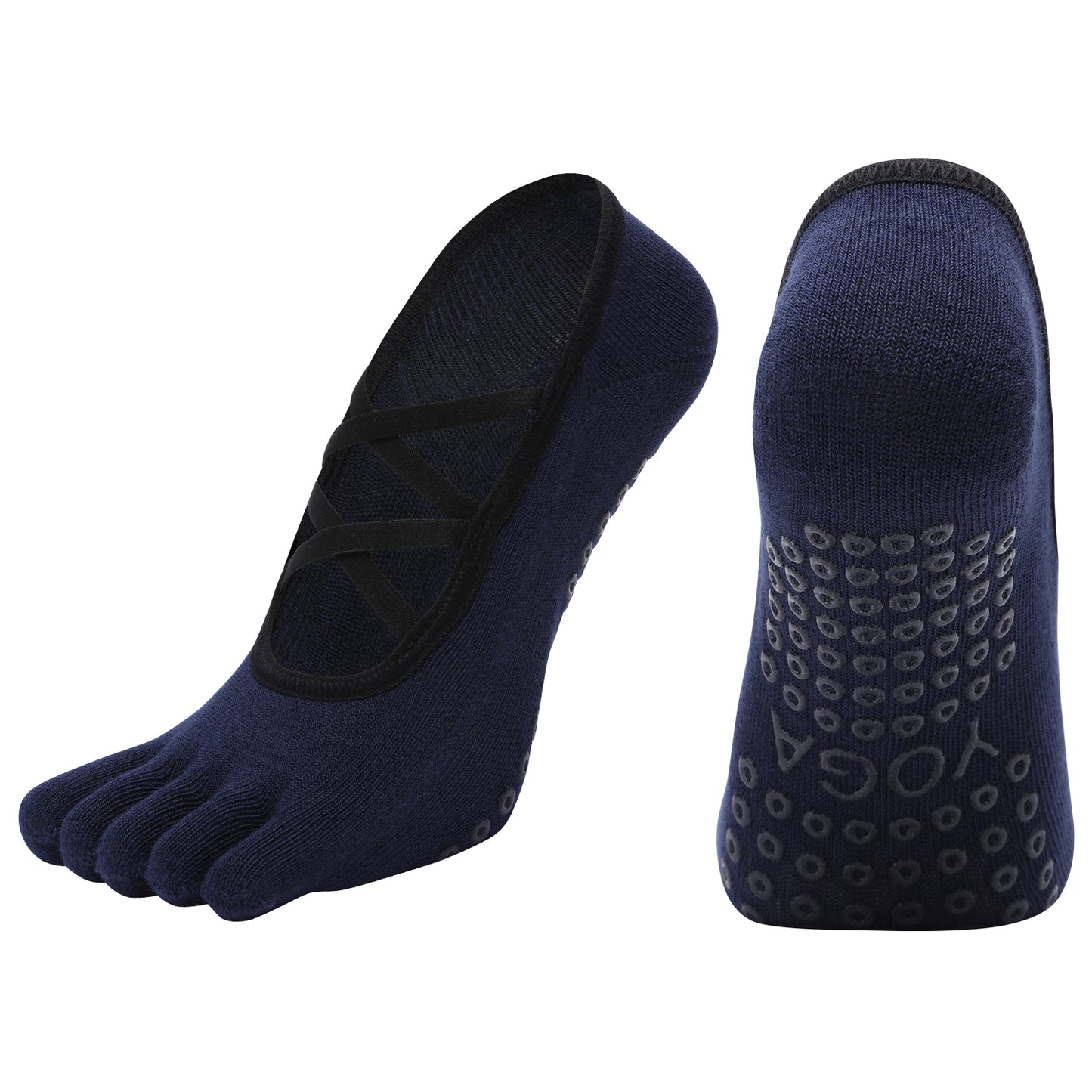 【Yoga Socks】W3藏青-女士五指瑜伽普拉提运动袜