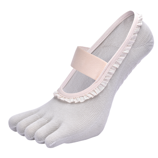 TAZK Women's Five-Finger Sports Socks W7 Gray