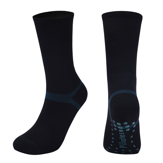 TAZK Unisex Terry Sports Socks D6 Black Green