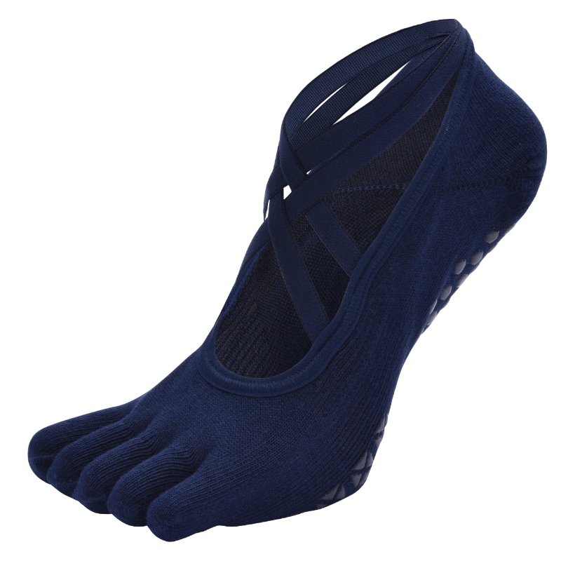 【Yoga Socks】W9藏青-女士五指瑜伽普拉提运动袜