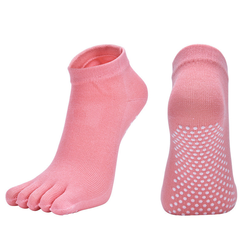 【Yoga Socks】G1珊瑚橙-女士五指瑜伽普拉提运动袜