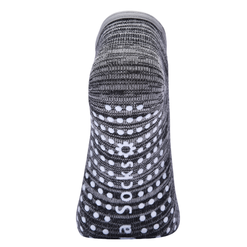 【Yoga Socks】U7灰黑-女士半趾瑜伽普拉提运动袜