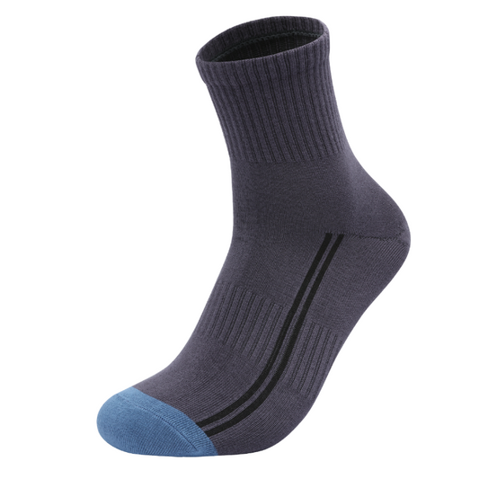 TAZK men's mid-tube commuter socks A1 gray-blue