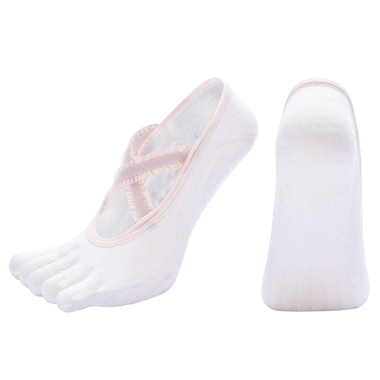TAZK Women's Five-Finger Sports Socks W7 Black