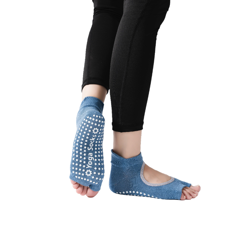 【Yoga Socks】J5深蓝-女士二指瑜伽普拉提运动袜