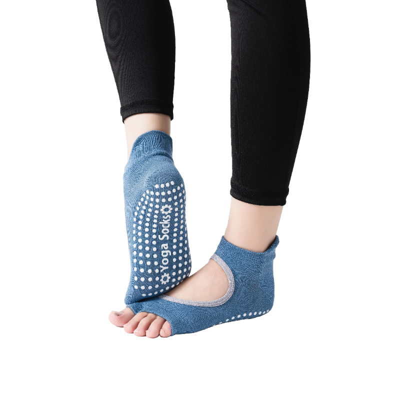 【Yoga Socks】J5深蓝-女士二指瑜伽普拉提运动袜