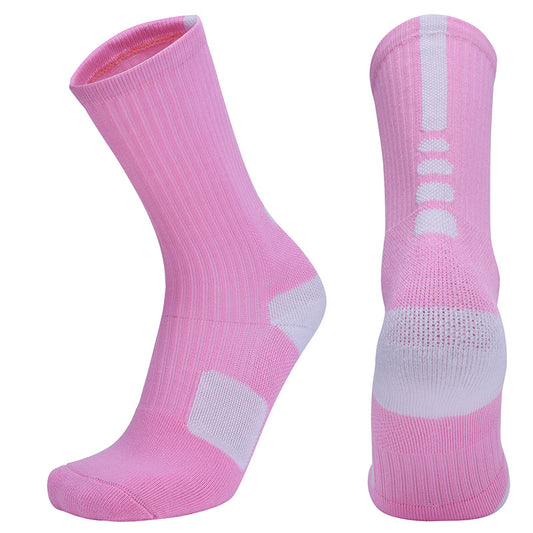 TAZK Men's Basketball Sports Socks D Multicolor