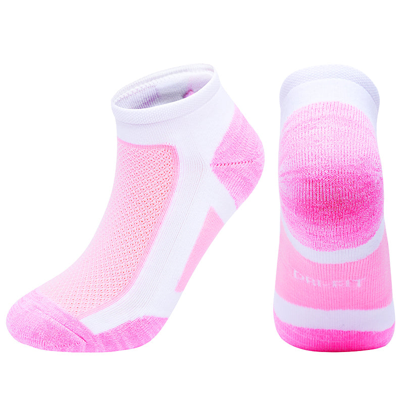 【Athletic Socks】A1粉色-男女通用毛圈短筒休闲健身运动袜