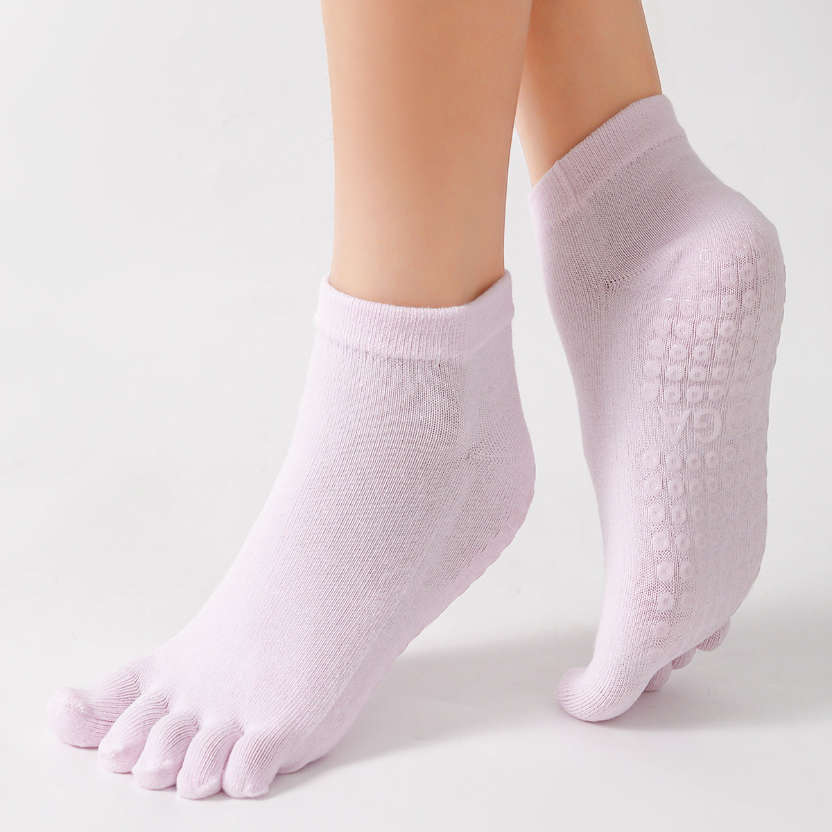 【Yoga Socks】G4浅粉-女士五指瑜伽普拉提运动袜
