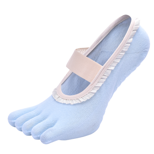 TAZK Women's Five-Finger Sports Socks W7 Blue
