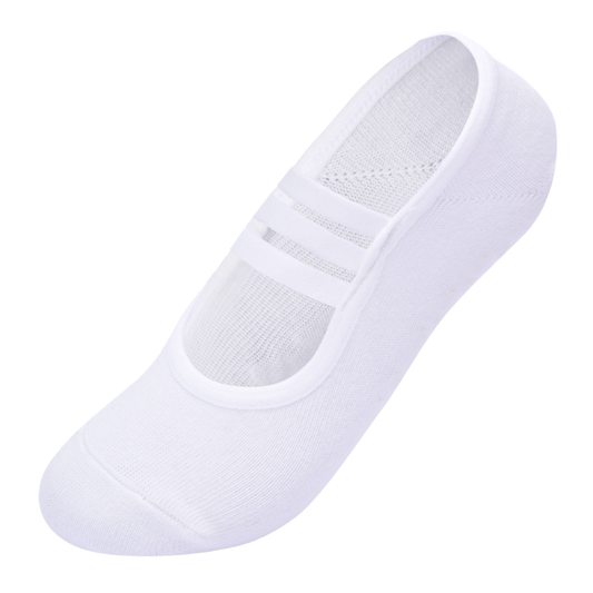 TAZK Women's Sports Socks H10 White